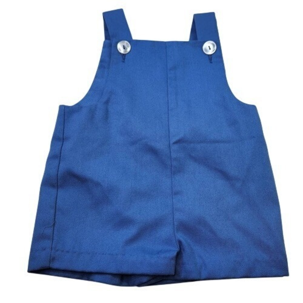 Vintage Imp Originals Blue Shortall Overalls Infant 12 Months Button Shoulder